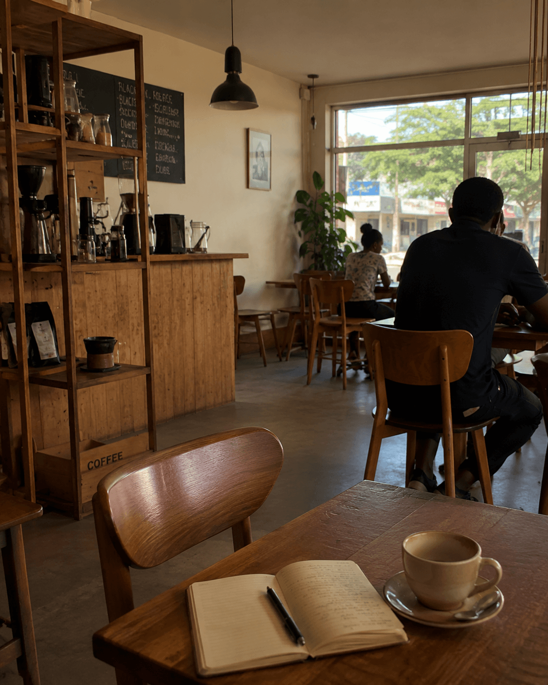 Locally grown coffee served on the Zomba Plateau in Malawi